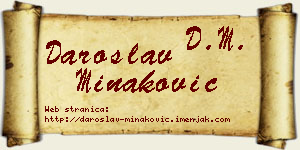 Daroslav Minaković vizit kartica